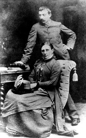 Paul Gauguin and his wife Mette Copenhagen 1885